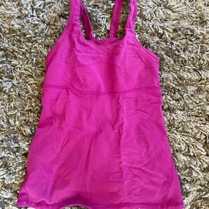 Purple lululemon racerback tank top